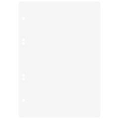 Ringbucheinlagen | A5, unliniert, weiß, 100 Blatt