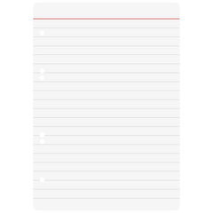 Ringbucheinlagen | A5, liniert, weiß, 100 Blatt