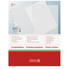 Prospekthüllen | A4, transparent, 50 Stück