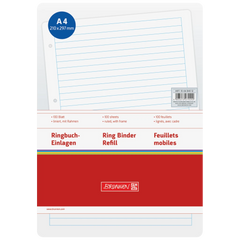 Ringbucheinlagen | A4, liniert mit Rahmen, weiß, 100 Blatt