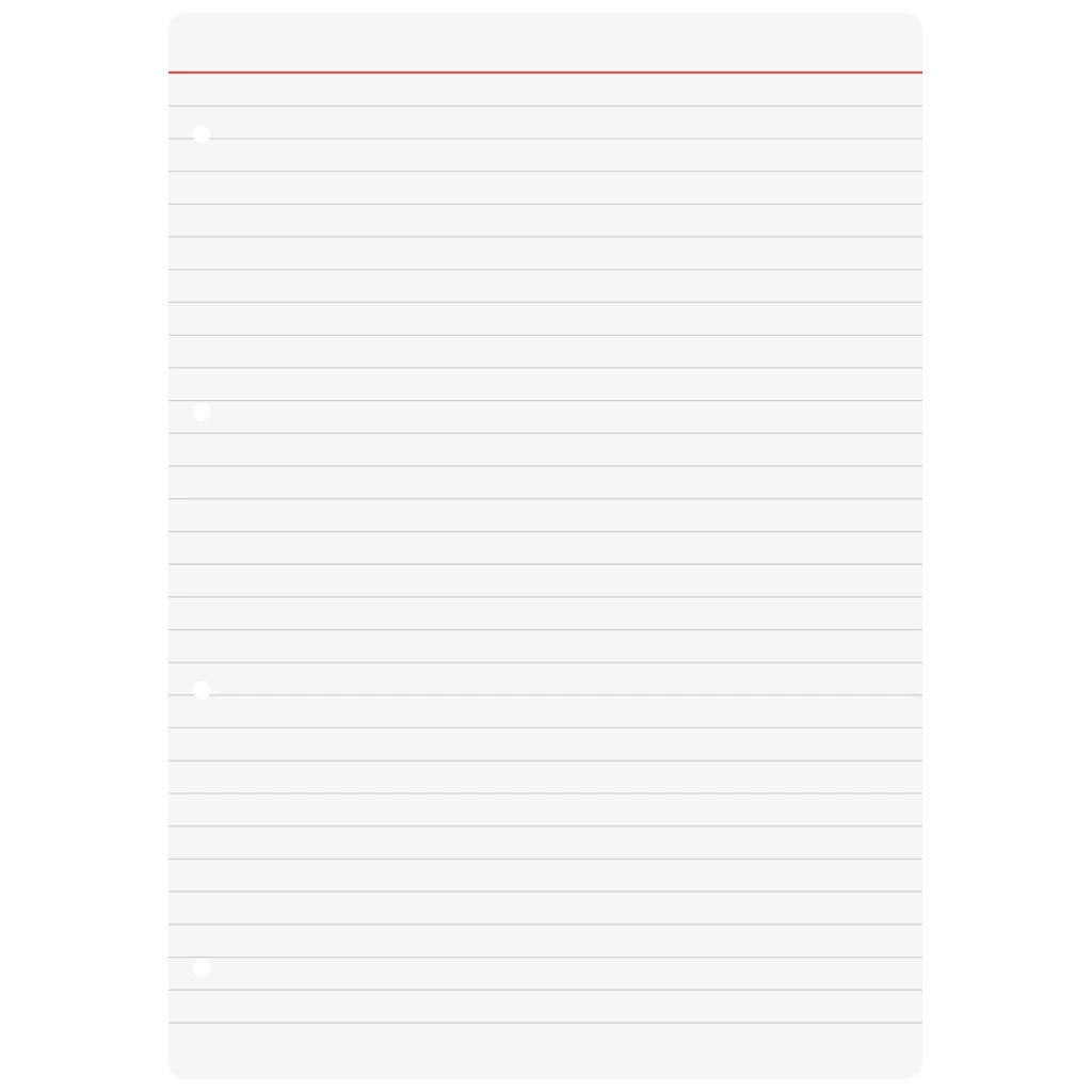 Ringbucheinlagen | A4, liniert, weiß, 50 Blatt