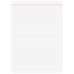 Ringbucheinlagen | A4, liniert, weiß, 50 Blatt