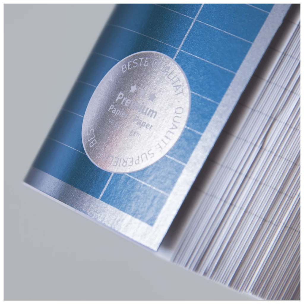 Collegeblock Premium Student | A4, Lineatur 27, 80 Blatt, blau