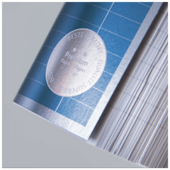 Collegeblock Premium Student | A4, Lineatur 27, 80 Blatt, blau