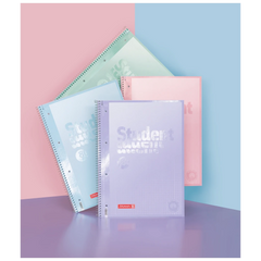 Collegeblock Premium Student „Pastell 2“ | A4, Lineatur 28, 80 Blatt, sortiert
