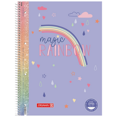 Collegeblock Premium Magic Rainbow | A4, Lineatur 27, 80 Blatt, violett