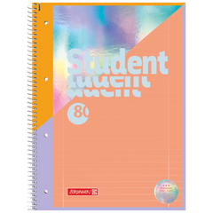 Collegeblock Premium Student „Intoxicate“ | A4, Lineatur 27, 80 Blatt, koralle/silber irisierend