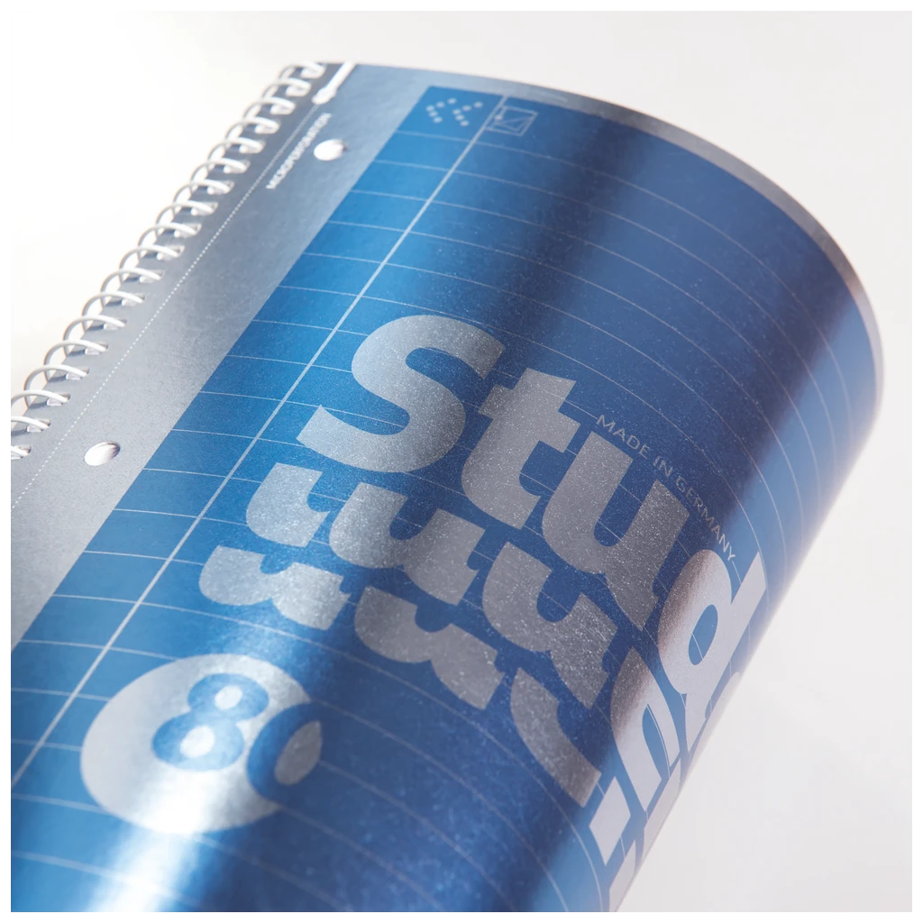Collegeblock Premium Student | A4, Lineatur 27, 80 Blatt, blau