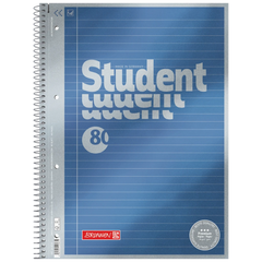 Collegeblock Premium Student | A4, Lineatur 21, 80 Blatt, blau