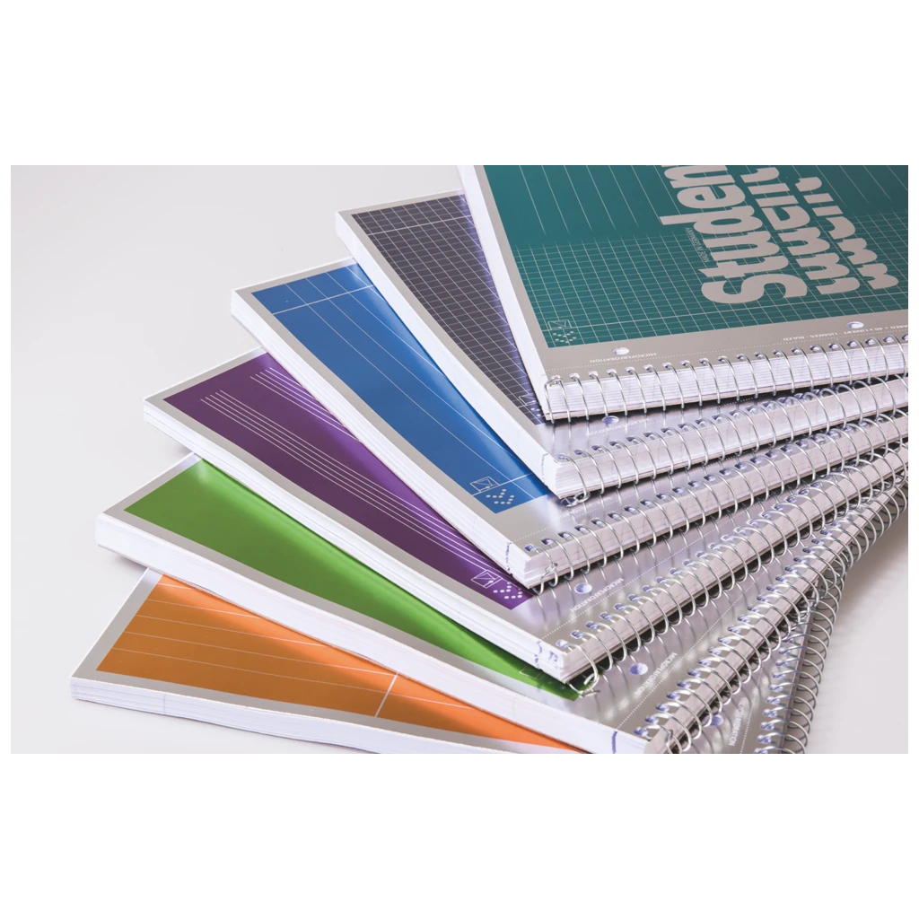 Collegeblock Premium Student „Noten“ | A4, Lineatur 14, 50 Blatt, violett