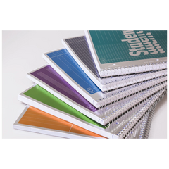 Collegeblock Premium Student „Noten“ | A4, Lineatur 14, 50 Blatt, violett
