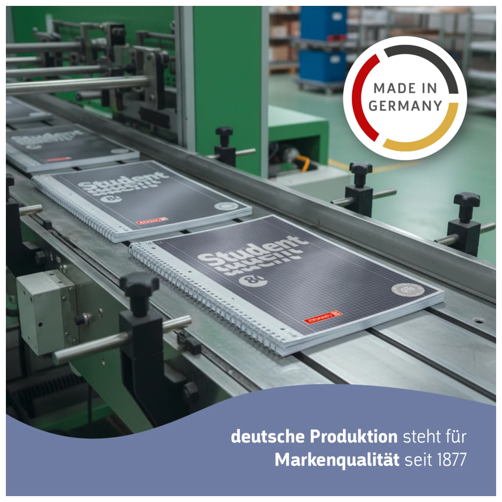 Collegeblock Premium Student Colour Code | A6, kariert, 120 Blatt, denim
