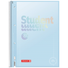 Collegeblock Premium Student „Pastell“ | A4, Lineatur 27, 80 Blatt, pastellblau