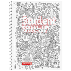 Collegeblock Premium Student „Schmetterling“ ZENart | A4, Lineatur 27, 80 Blatt, weiß