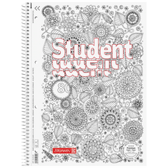 Collegeblock Premium Student „Floral“ ZENart | A4, Lineatur 28, 80 Blatt, weiß
