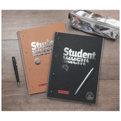 Collegeblock Premium Student FACT!plus | A4, Lineatur 27, 80 Blatt, braun
