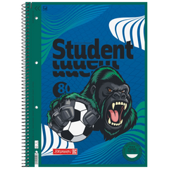 Collegeblock Premium Student Sporty Animals | A4, Lineatur 28, 80 Blatt, blau/mehrfarbig