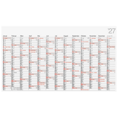 Plakatkalender Mod. 701 00 2027 | 139×79 cm