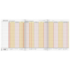 Urlaubsplaner 2028 „Jumbograph“ | 64,7×29,7 cm