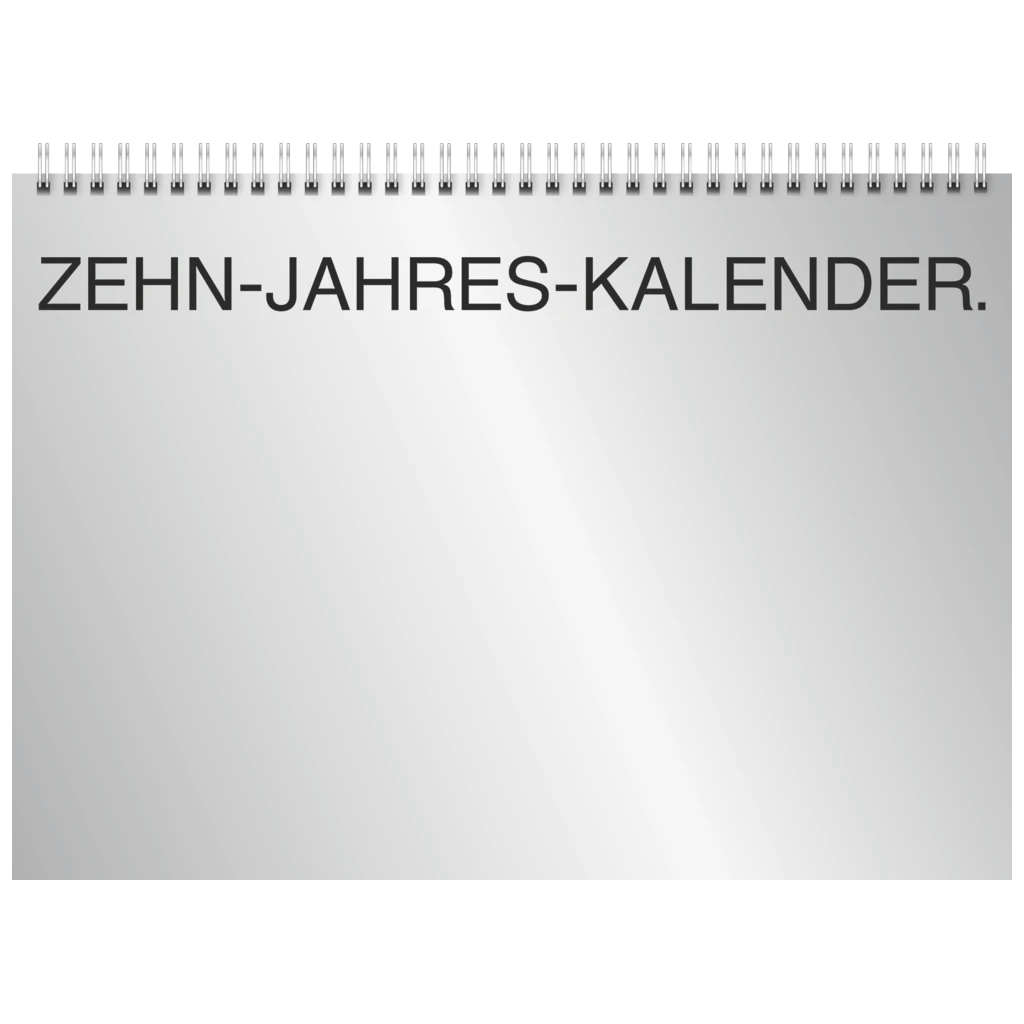 Zehnjahres-Kalender 2027-2036 A4 quer | 29,7×21 cm
