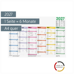 Tafelkalender DATAline 2027 | A4 quer