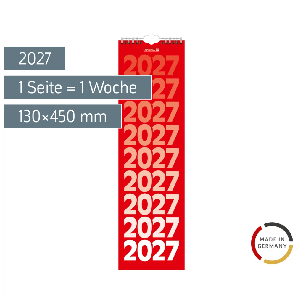 Streifenkalender 2027 | 130×450 mm