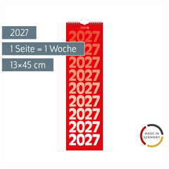 Streifenkalender 2027 | 13×45 cm