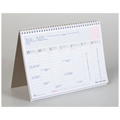 Tischkalender 2027 | 29×20 cm, weiß