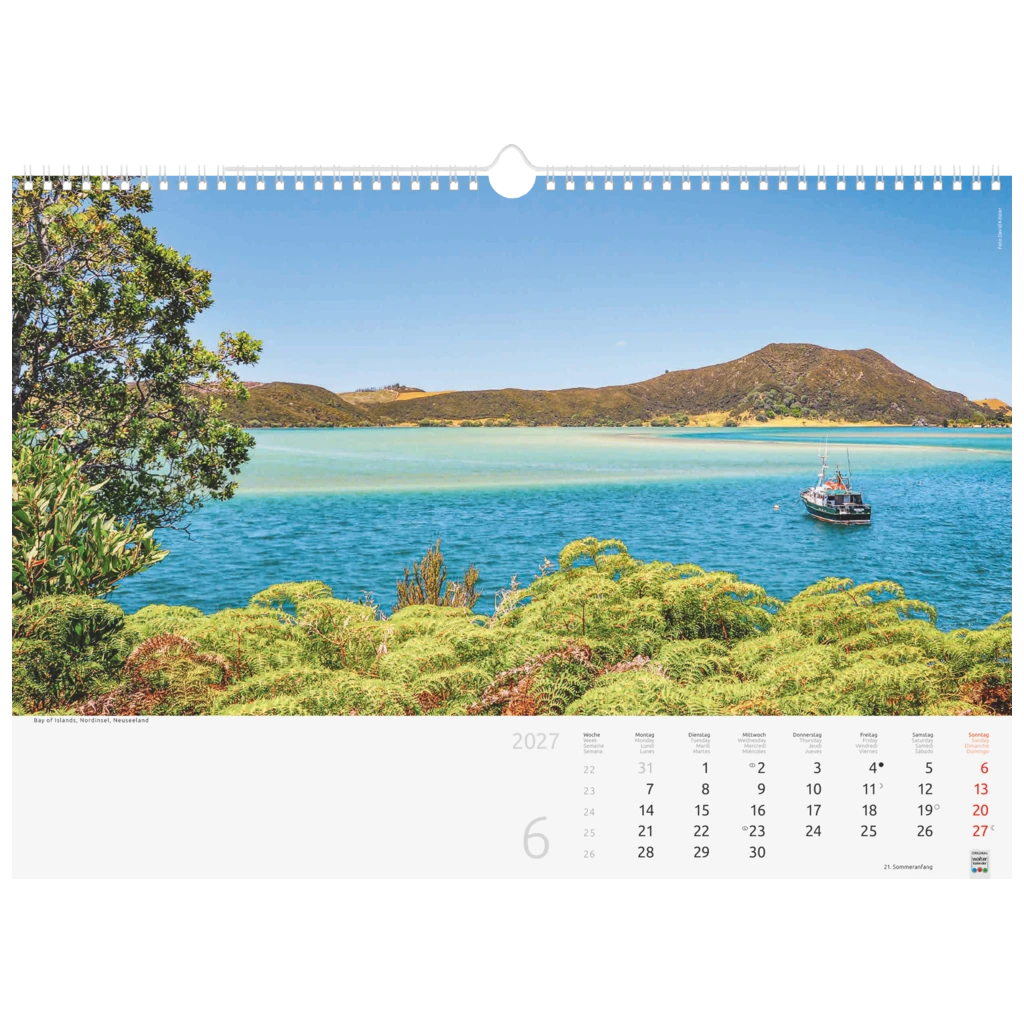 Bildkalender 2027 „Reise um die Welt“ | 44×31 cm