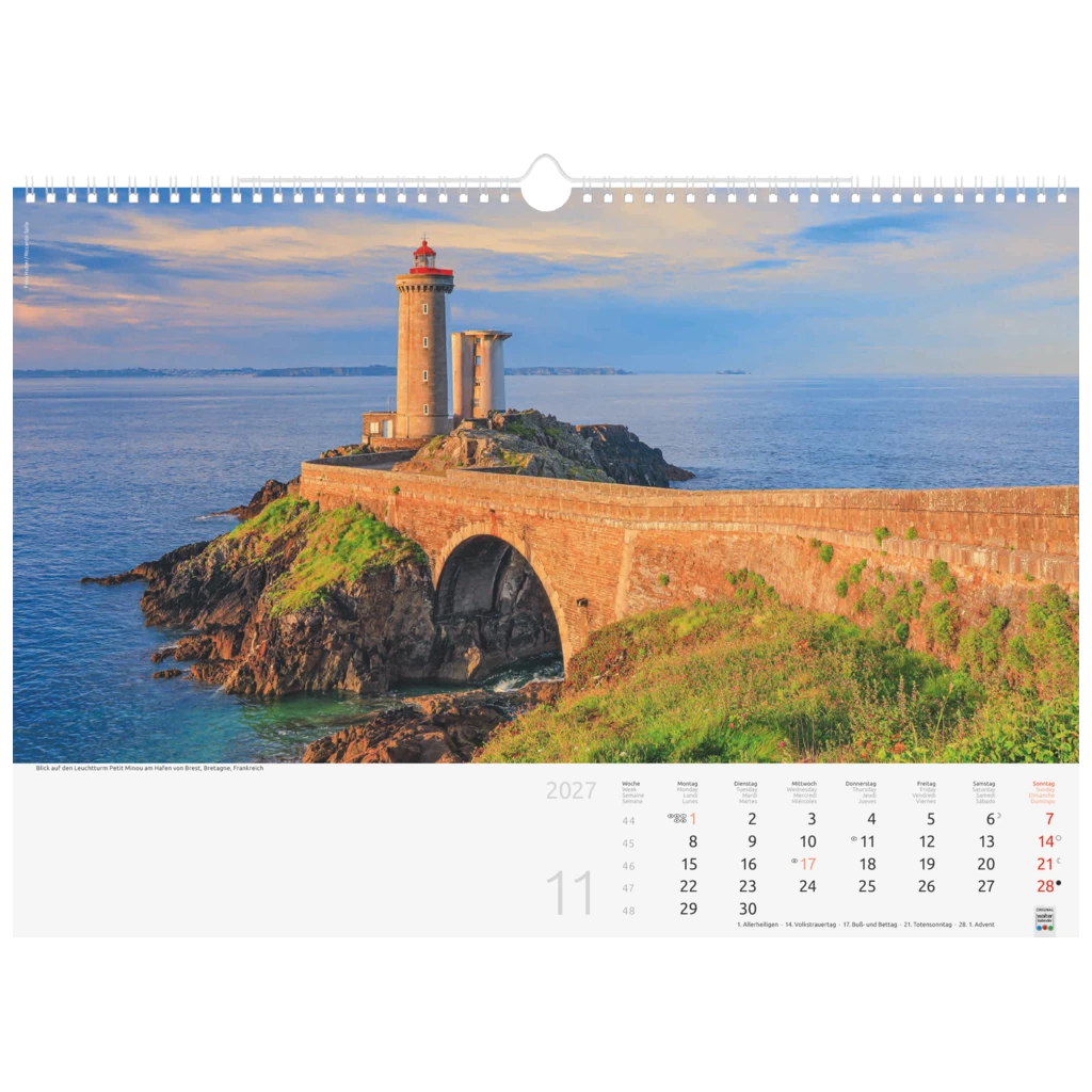 Bildkalender 2027 „Reise um die Welt“ | 44×31 cm
