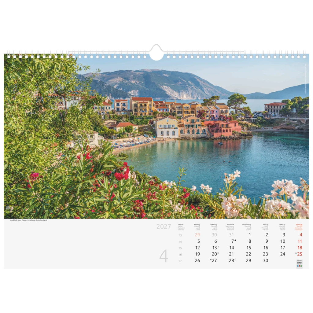 Bildkalender 2027 „Reise um die Welt“ | 44×31 cm