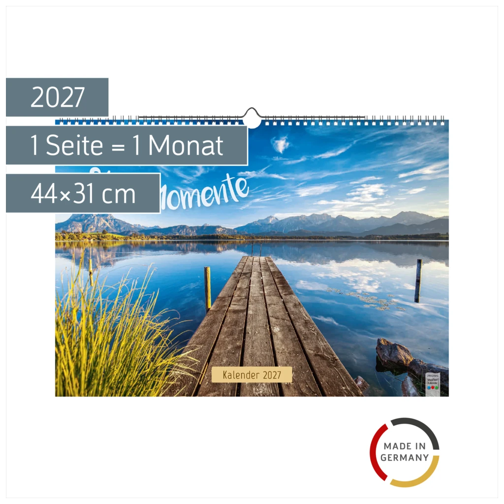 Bildkalender 2027 „Stille Momente“ | 44×31 cm