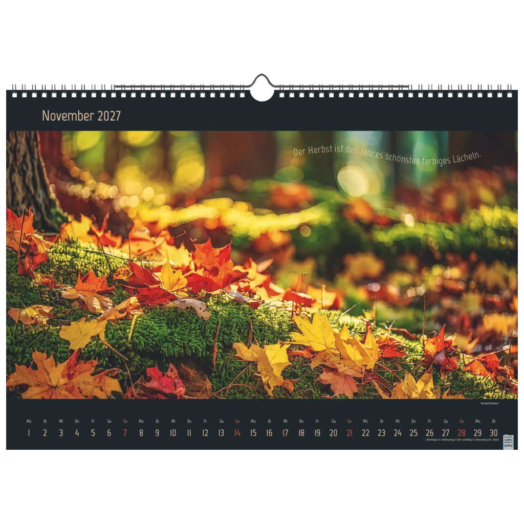 Bildkalender 2027 „Stille Momente“ | 44×31 cm
