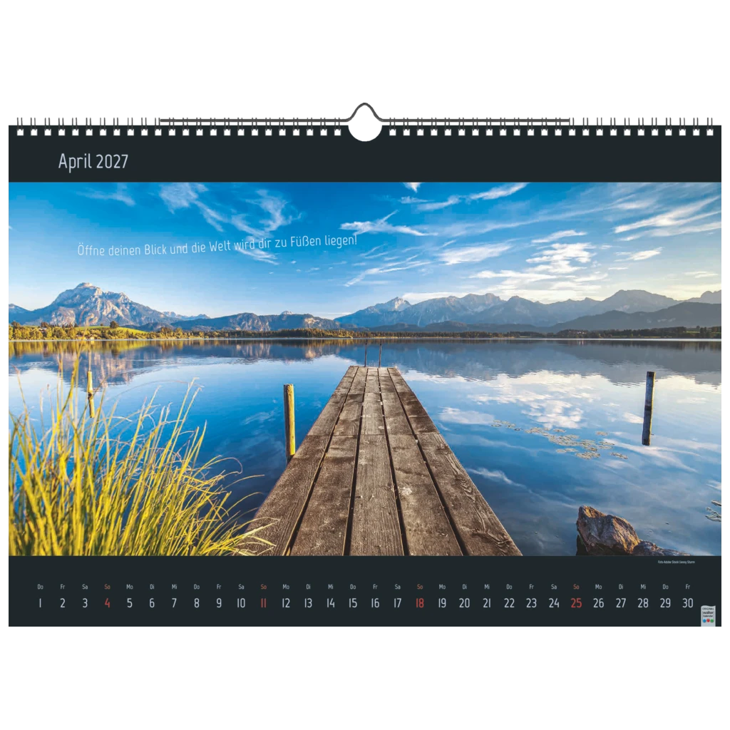 Bildkalender 2027 „Stille Momente“ | 44×31 cm