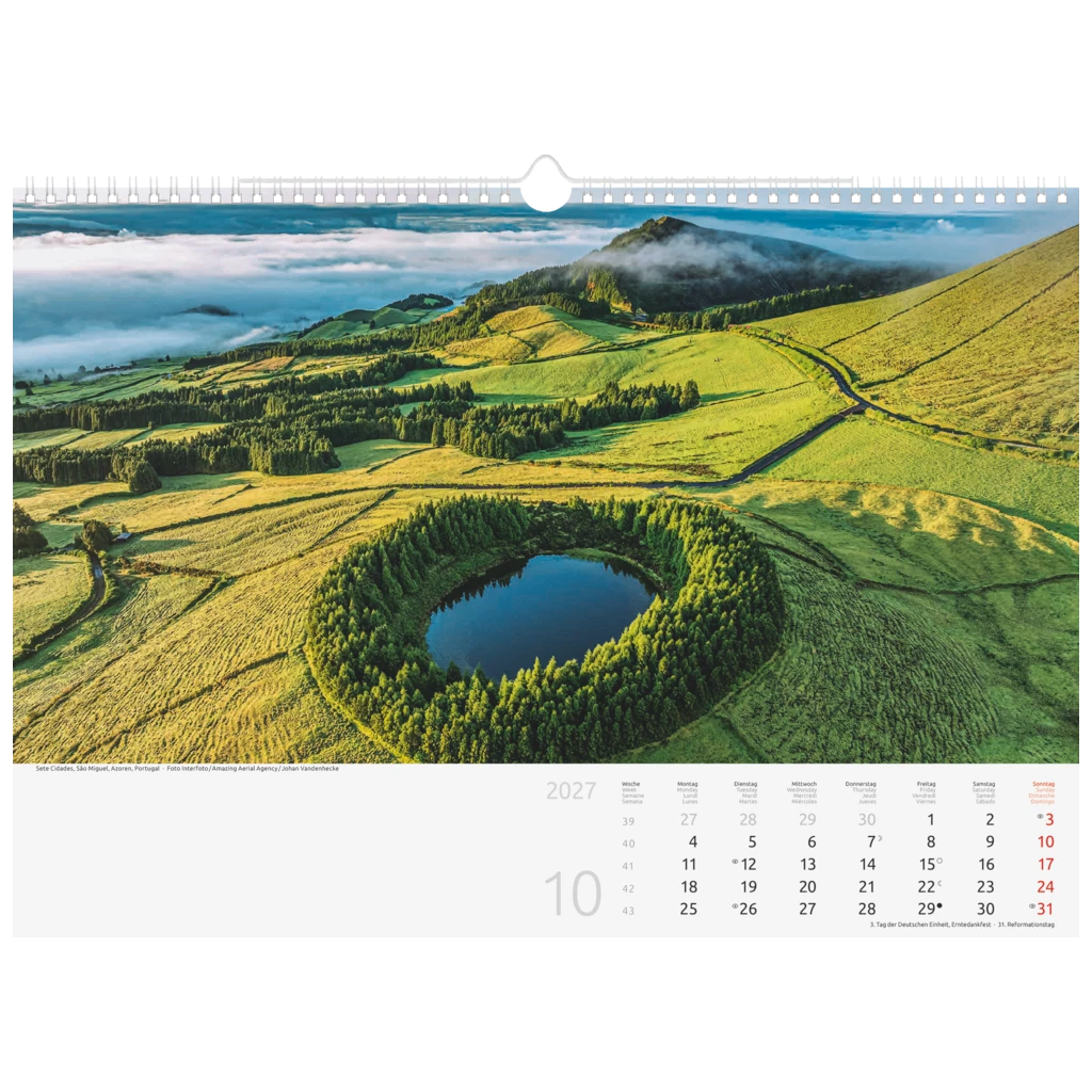 Bildkalender 2027 „Faszination Erde“ | 44×31 cm