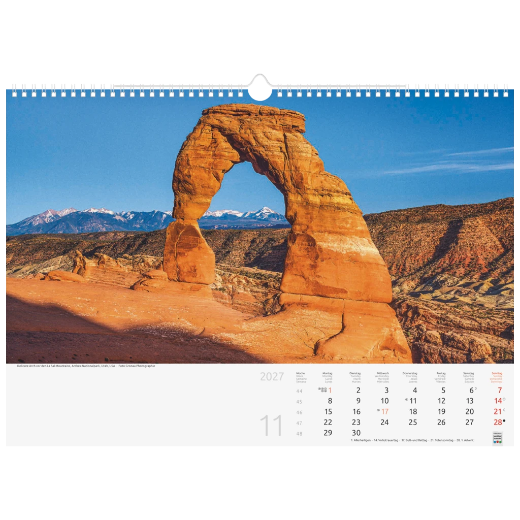 Bildkalender 2027 „Faszination Erde“ | 44×31 cm
