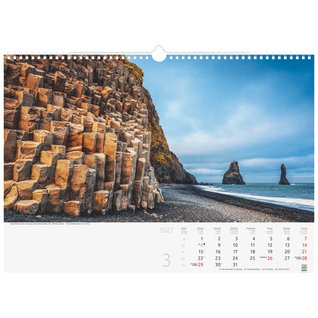 Bildkalender 2027 „Faszination Erde“ | 44×31 cm