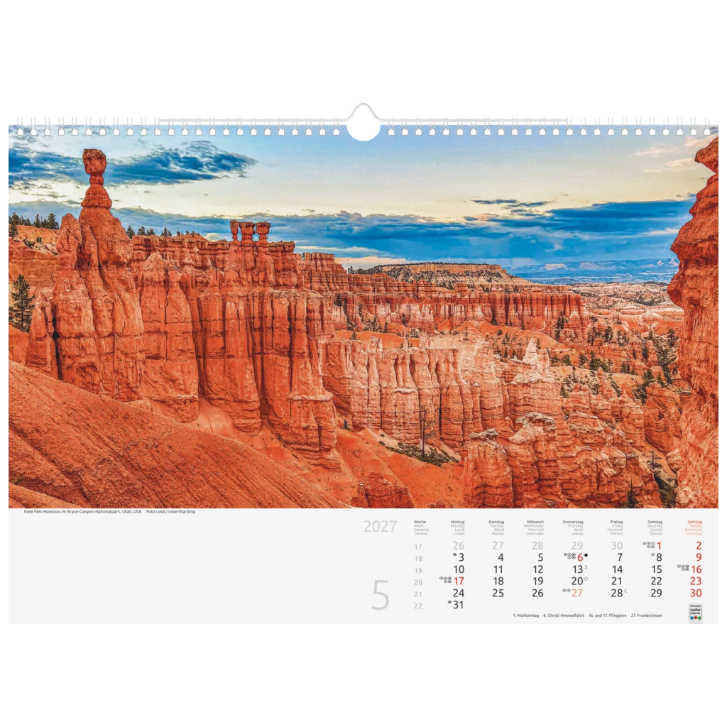 Bildkalender 2027 „Faszination Erde“ | 44×31 cm
