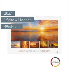 Bildkalender 2027 „Lichtimpressionen“ | 49×34 cm