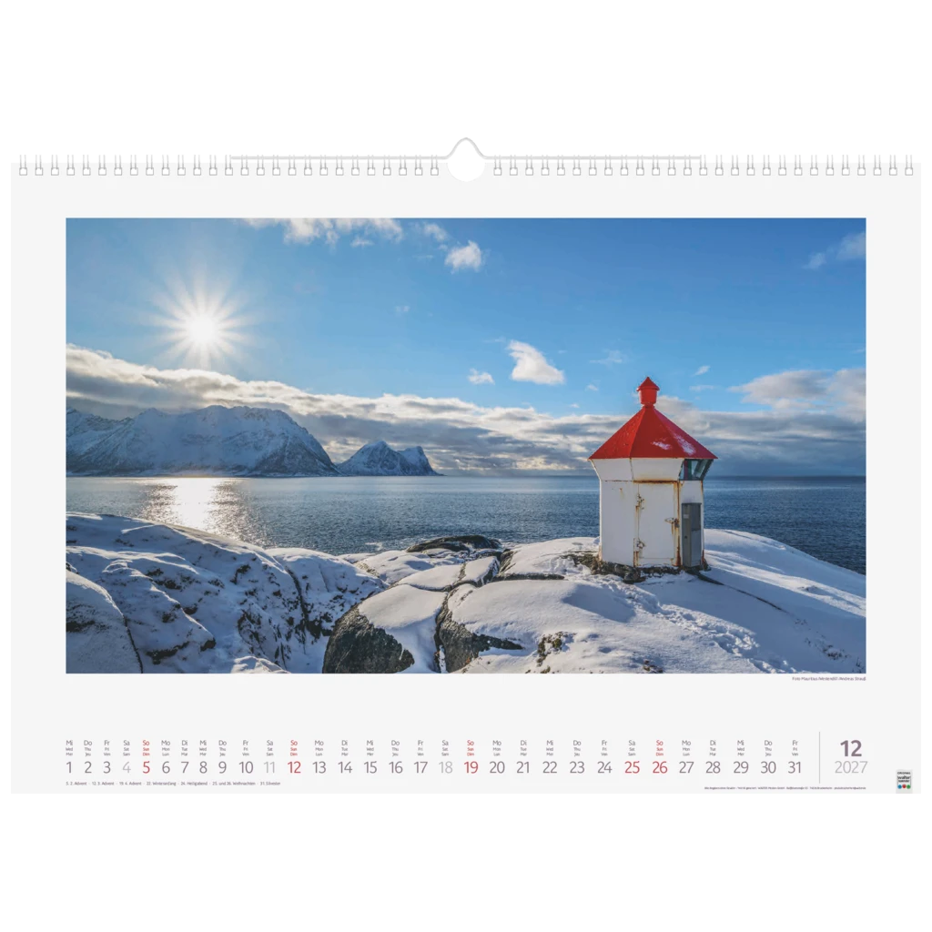 Bildkalender 2027 „Lichtimpressionen“ | 49×34 cm