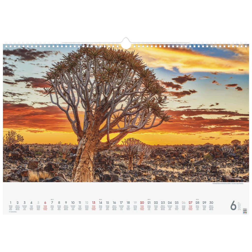 Bildkalender 2027 „Wunderwerke der Natur“ | 49×34 cm