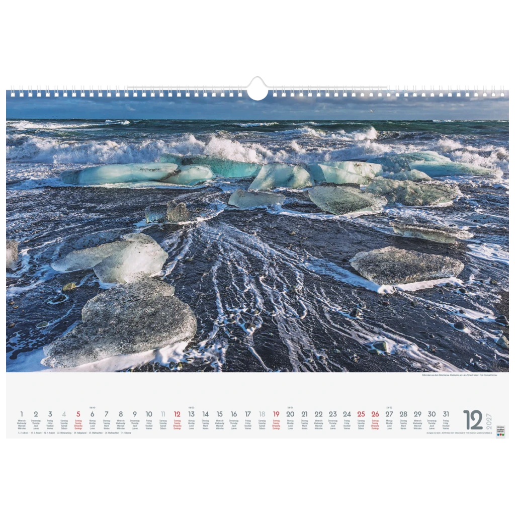 Bildkalender 2027 „Wunderwerke der Natur“ | 49×34 cm