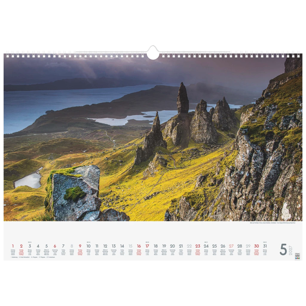 Bildkalender 2027 „Wunderwerke der Natur“ | 49×34 cm