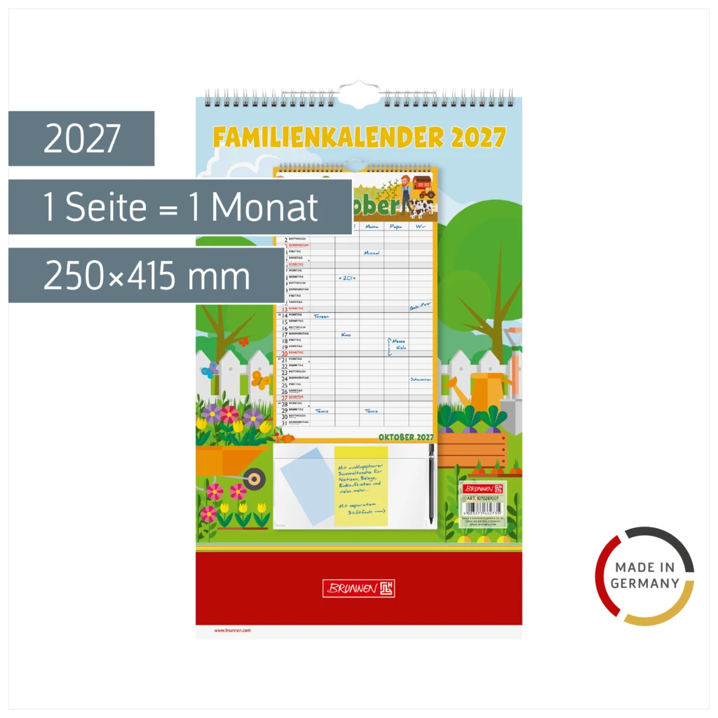 Familienkalender 2027 „Graphics“ | 250×415 mm