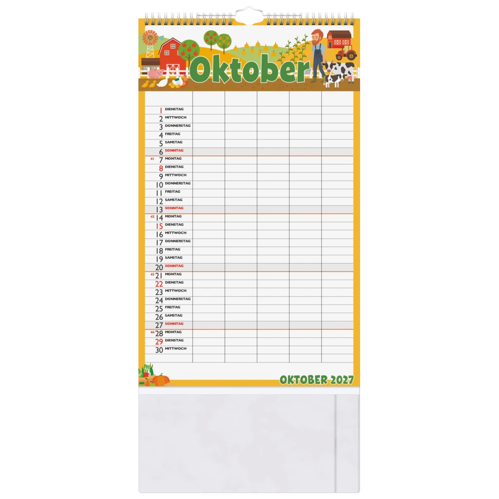 Familienkalender 2027 „Graphics“ | 25×41,5 cm