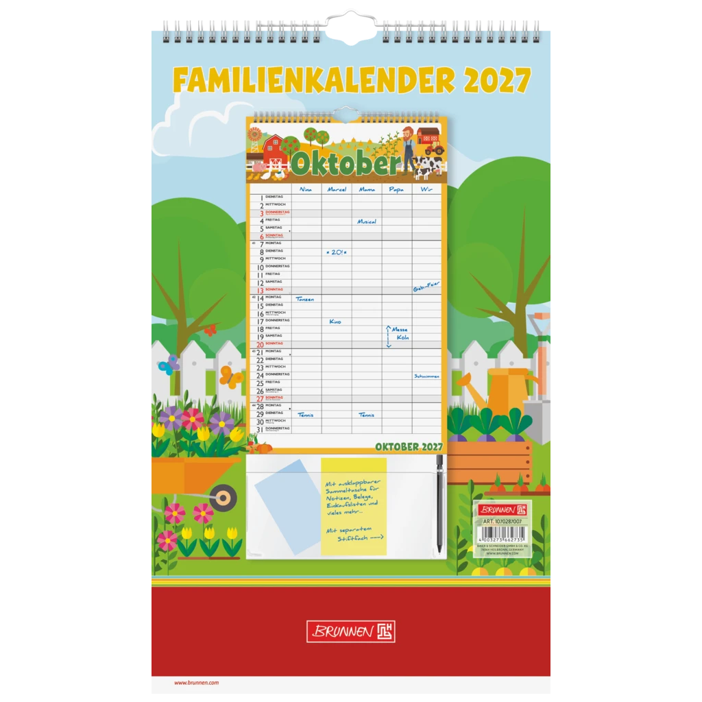 Familienkalender 2027 „Graphics“ | 25×41,5 cm