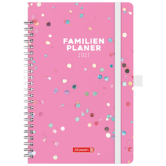 Buchkalender Familienplaner 2027 „Confetti“ | A5, Papier