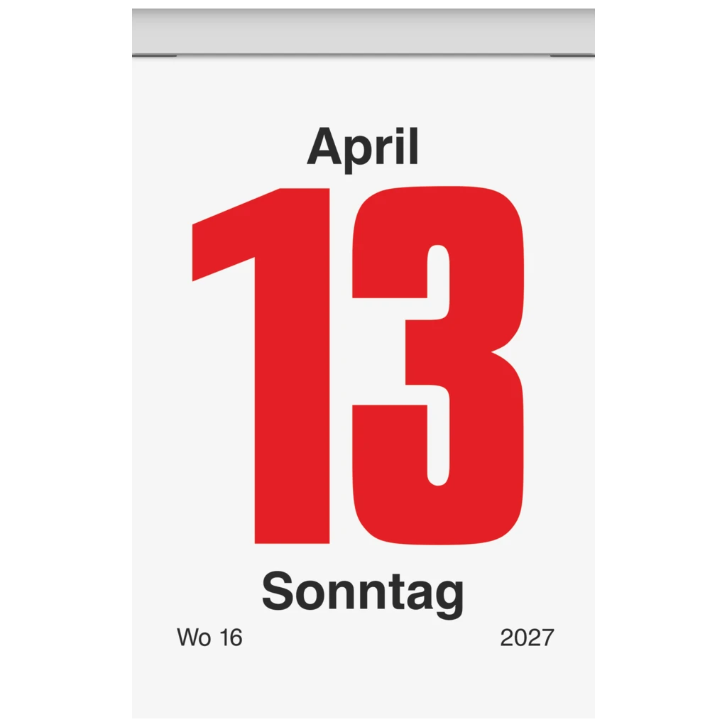 Abreißkalender 2027 Nr. 3 | 5,4×8 cm