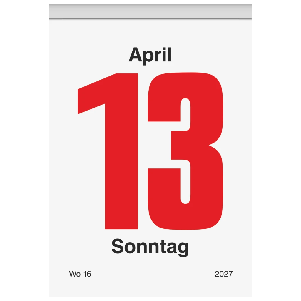 Abreißkalender 2027 Nr. 4 | 6,5×9,8 cm