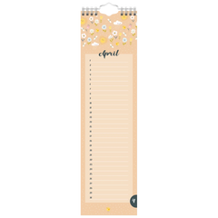 Geburtstagskalender | 9,5×34,5 cm, bunt